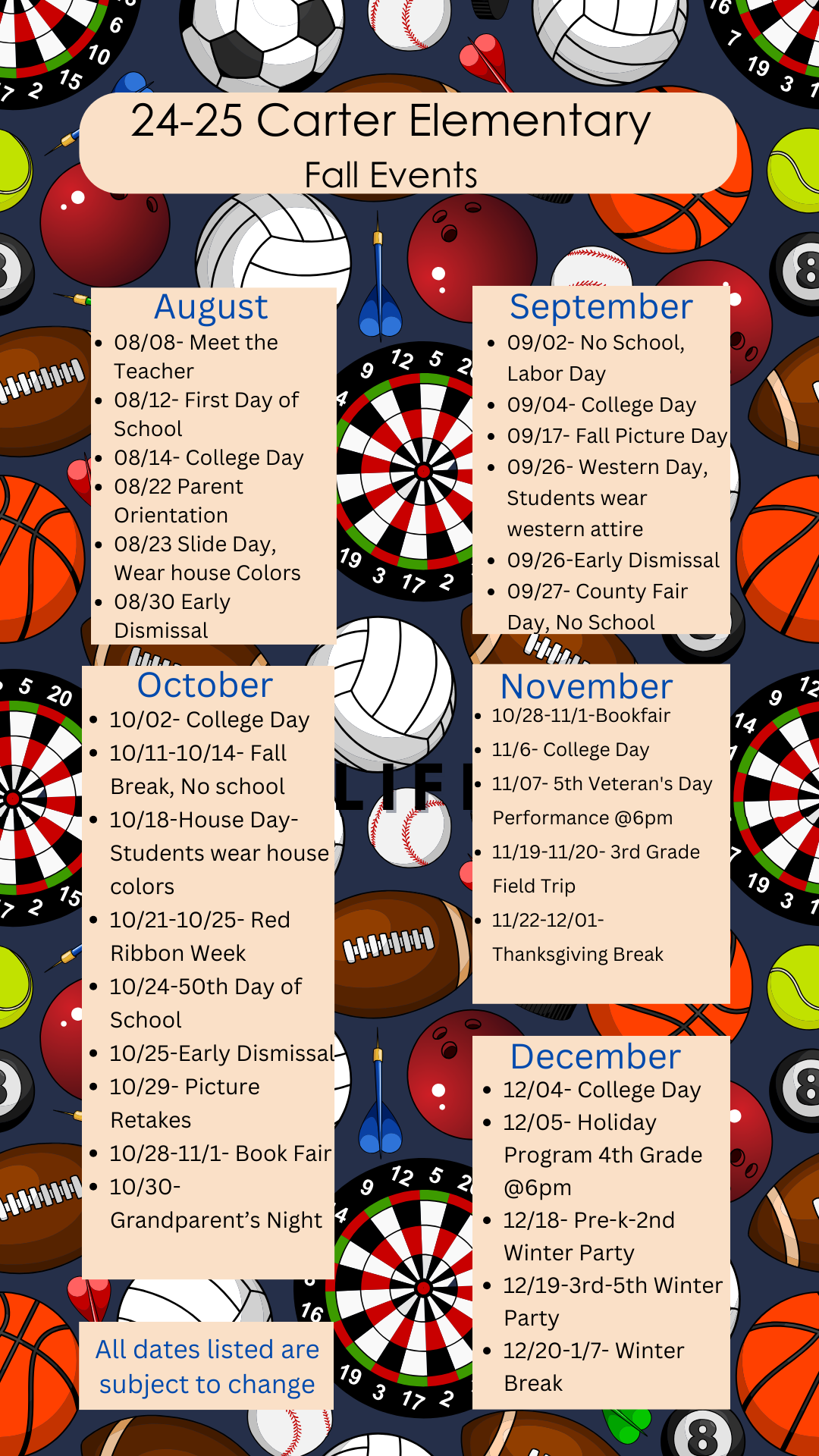 2024 Fall Events