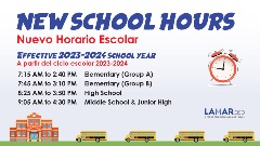 23-24 School Hours (Spanish)