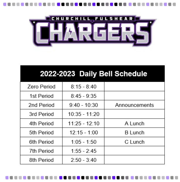 Bell Schedule 2