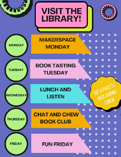 Library Lunch Clubs Flyer