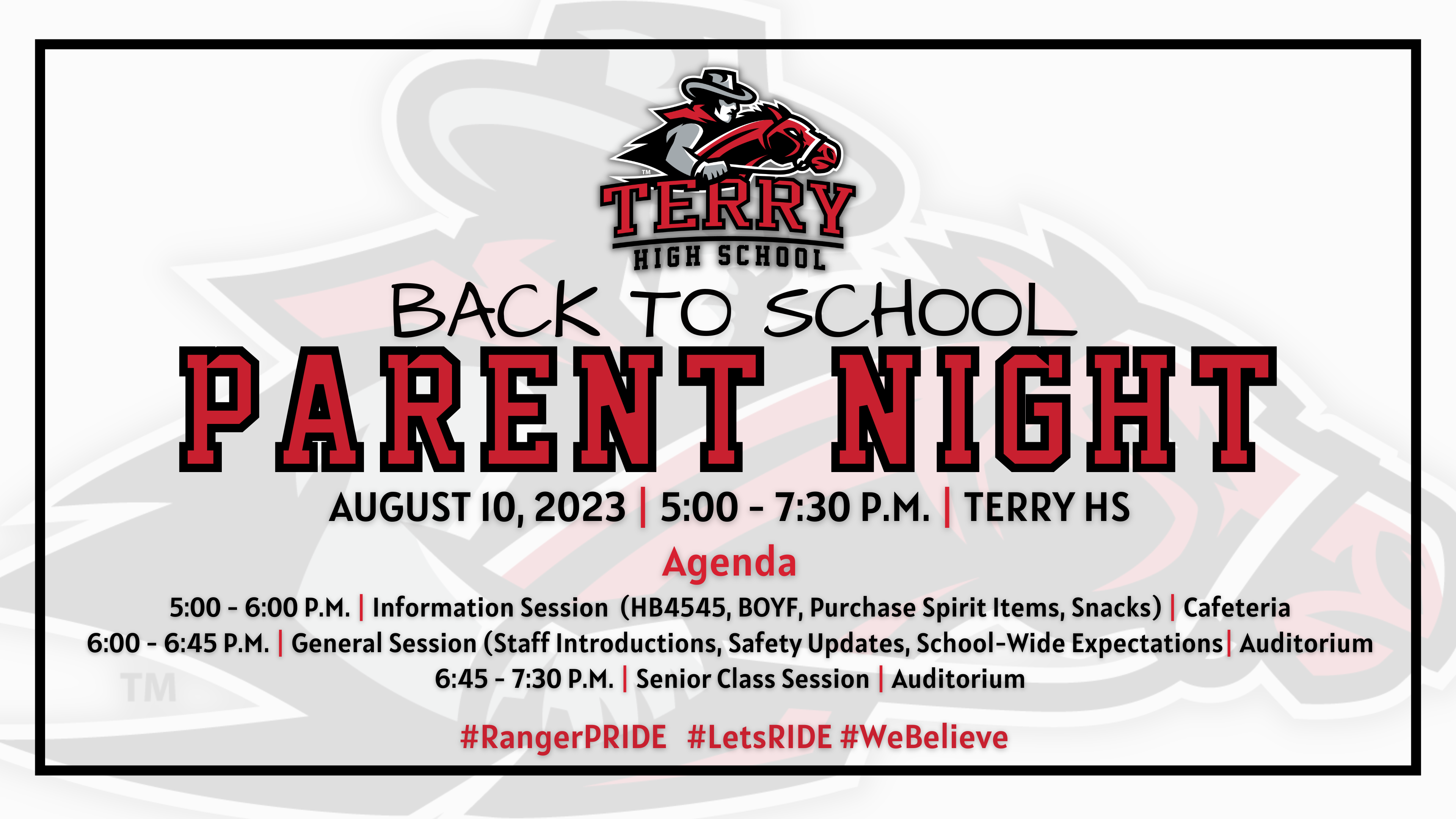 Back to School Parent Night