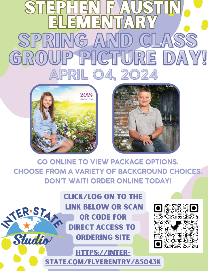 Spring, Class Picture Day 23-24 Flyer
