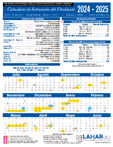 2024- 2025 Student Calendar