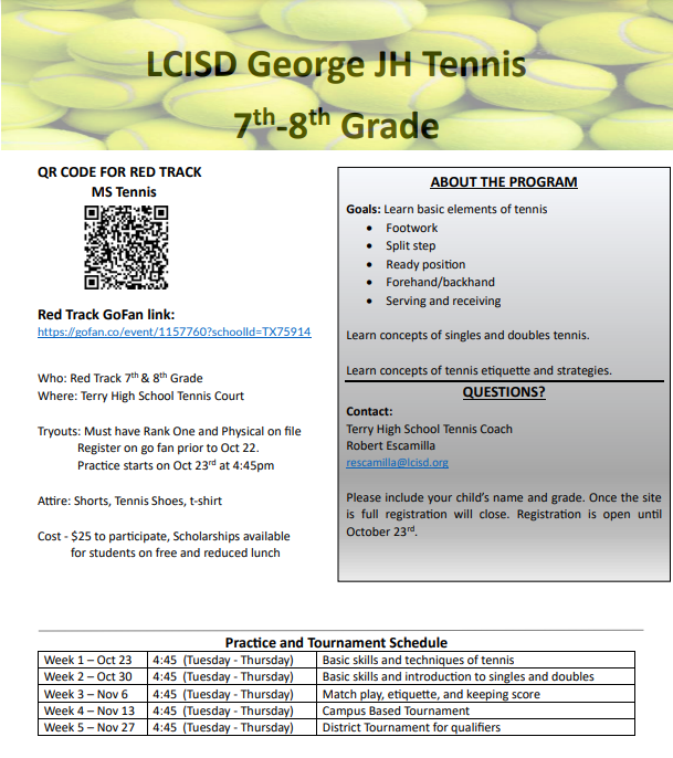 Tennis Info