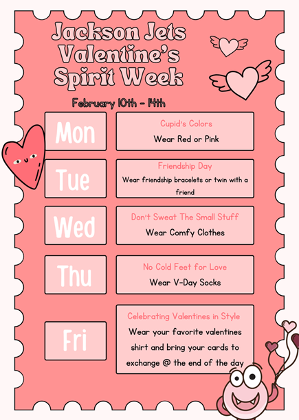 Valentine's Day Spirit Week