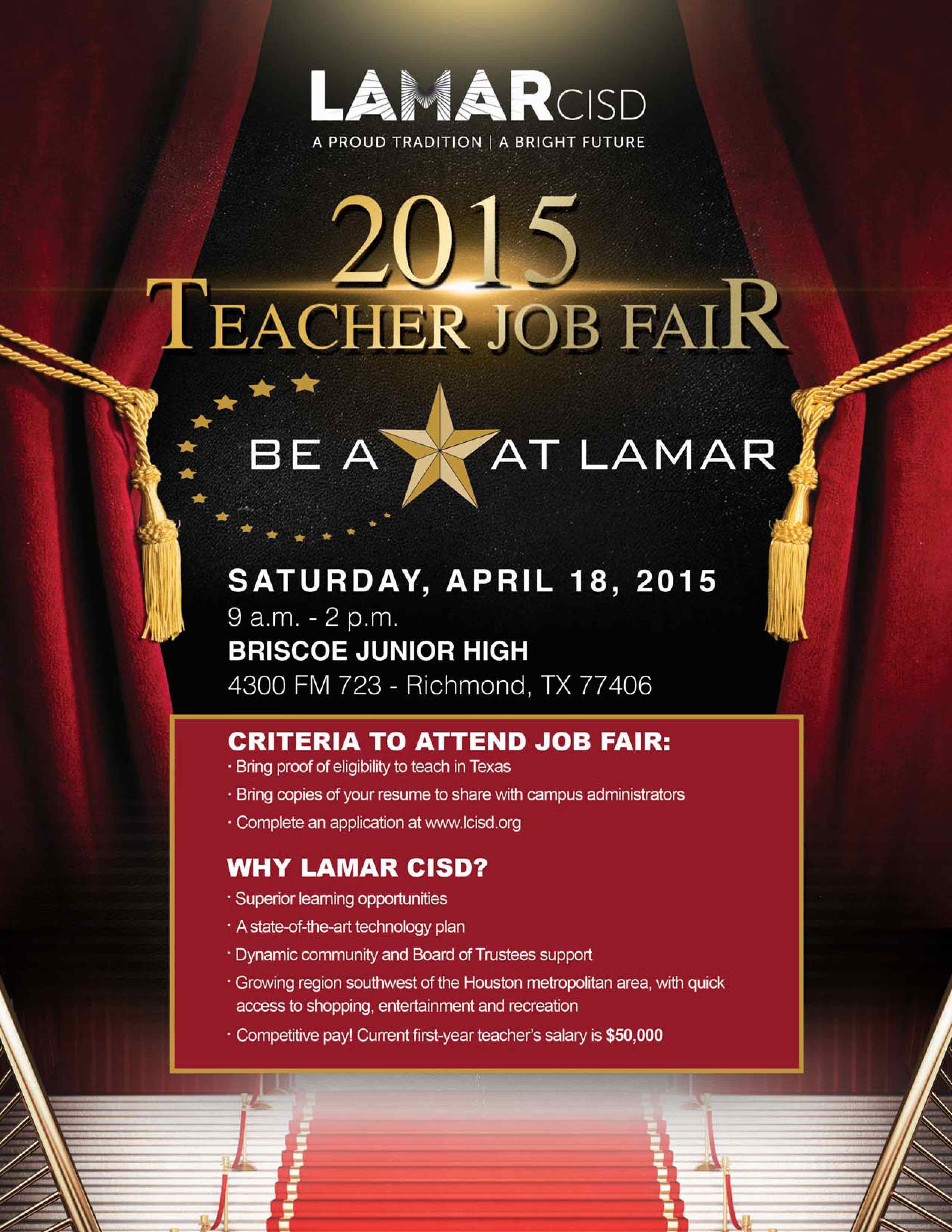 Lamar CISD Teacher Job Fair