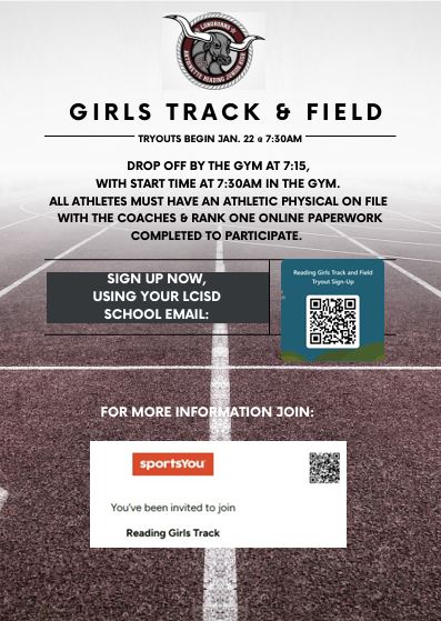 2025 Girls Track Flier