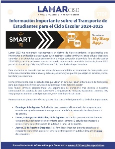 sms transportation spanish