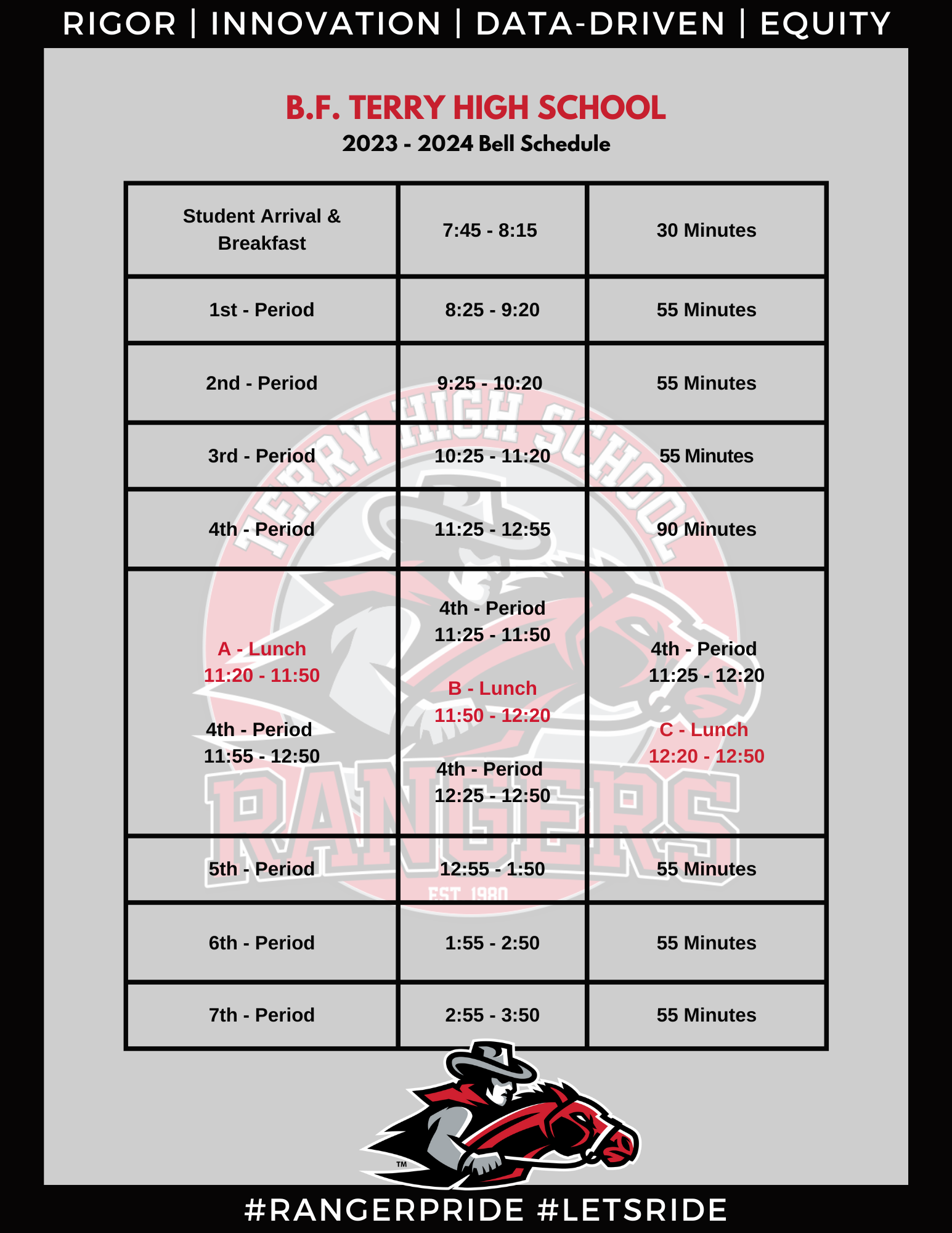 Ranger Camp 2023   2023 24 Bf Terry Bell Schedule 