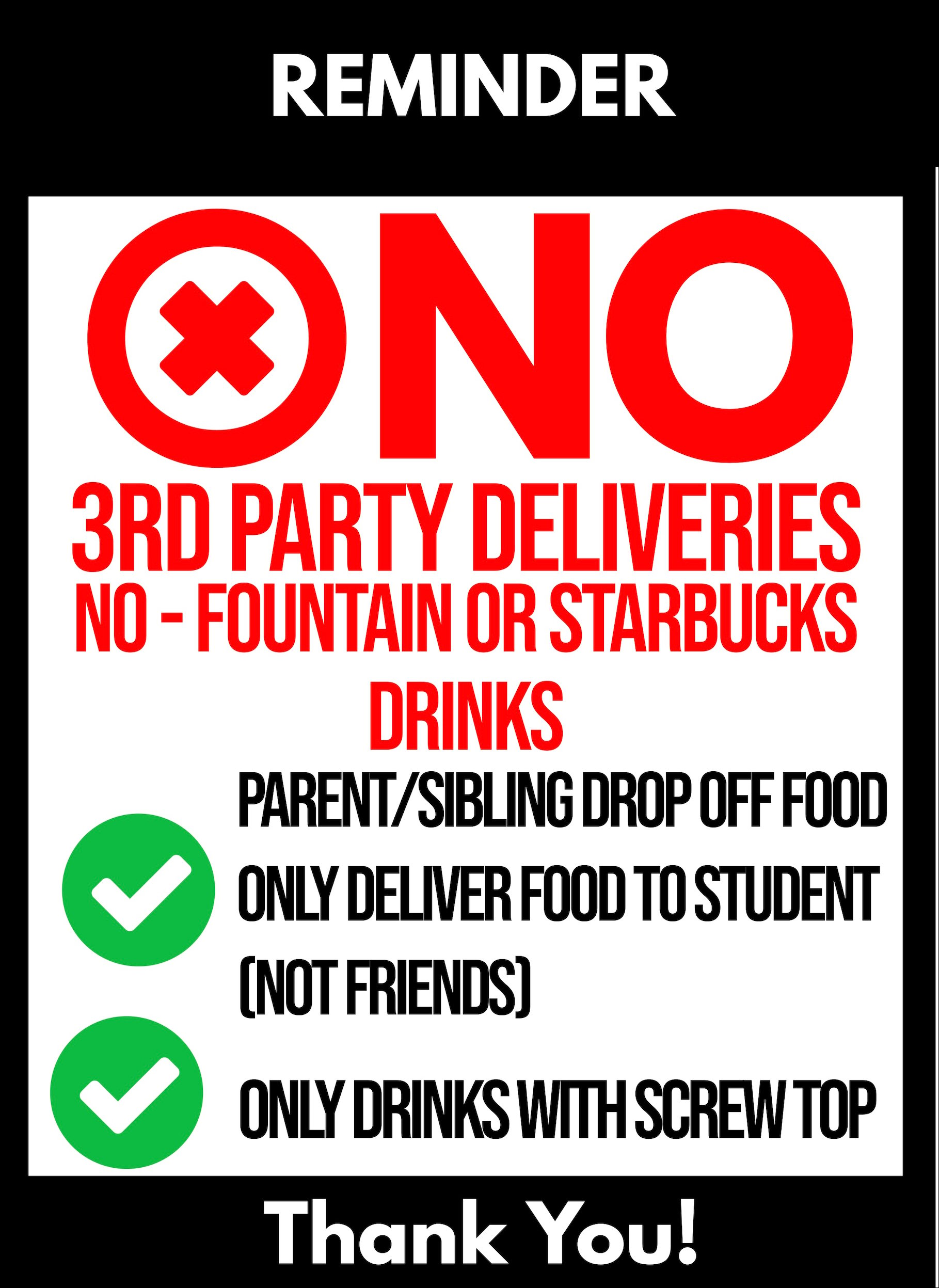 no delivery notice